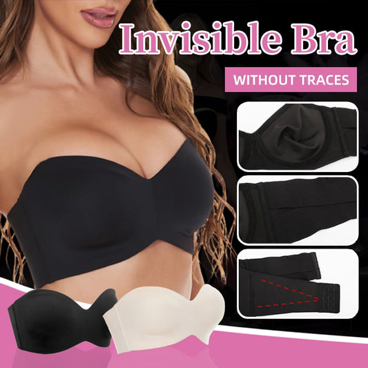 3D Shaping Full Support Non-Slip Convertible Bandeau Bra
