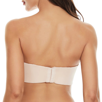 3D Shaping Full Support Non-Slip Convertible Bandeau Bra